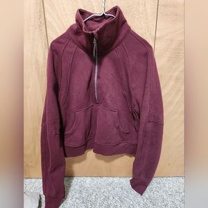 Scuba Oversized Funnel-Neck Half Zip